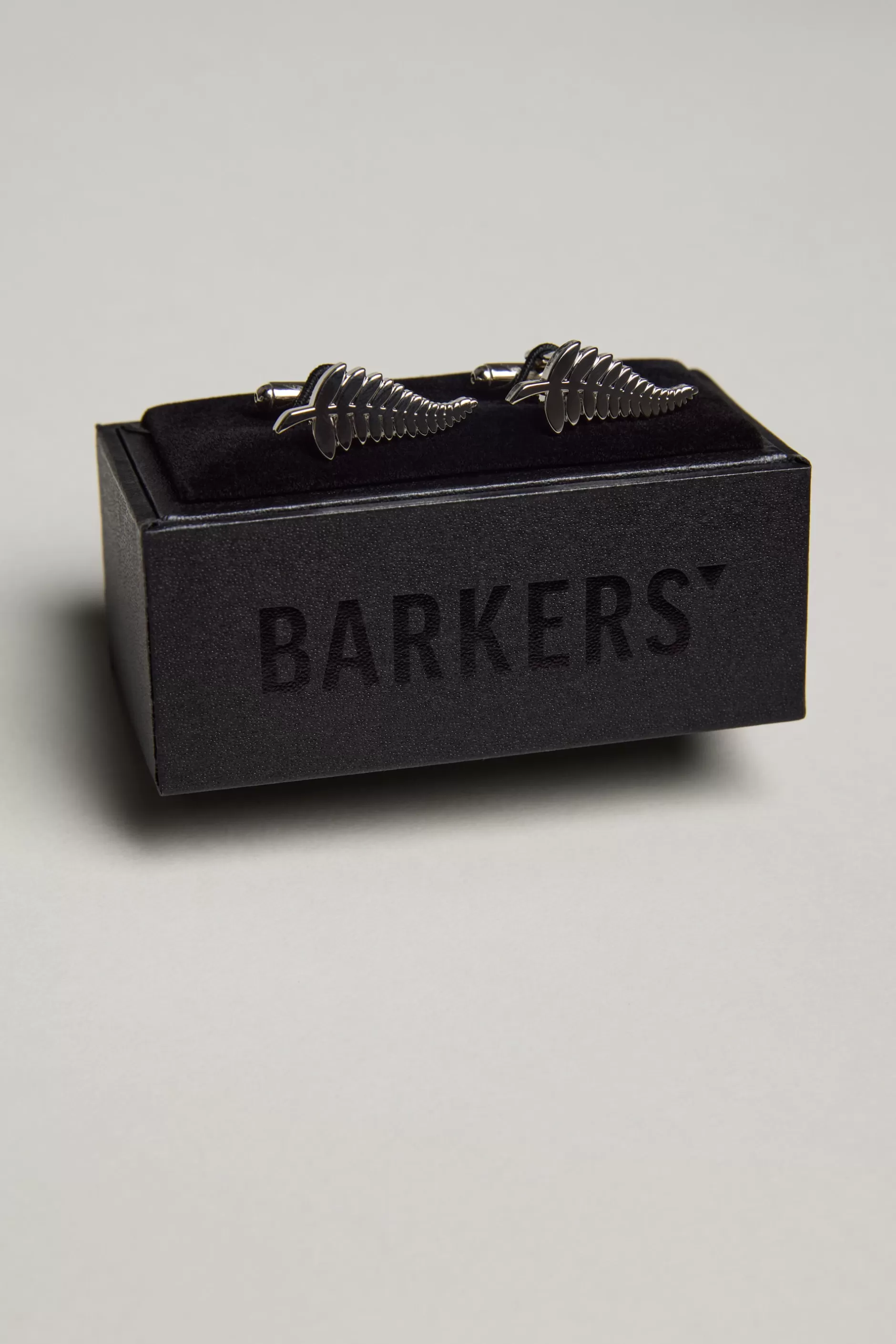 Classic Silver Fern Cufflink^Barkers Discount