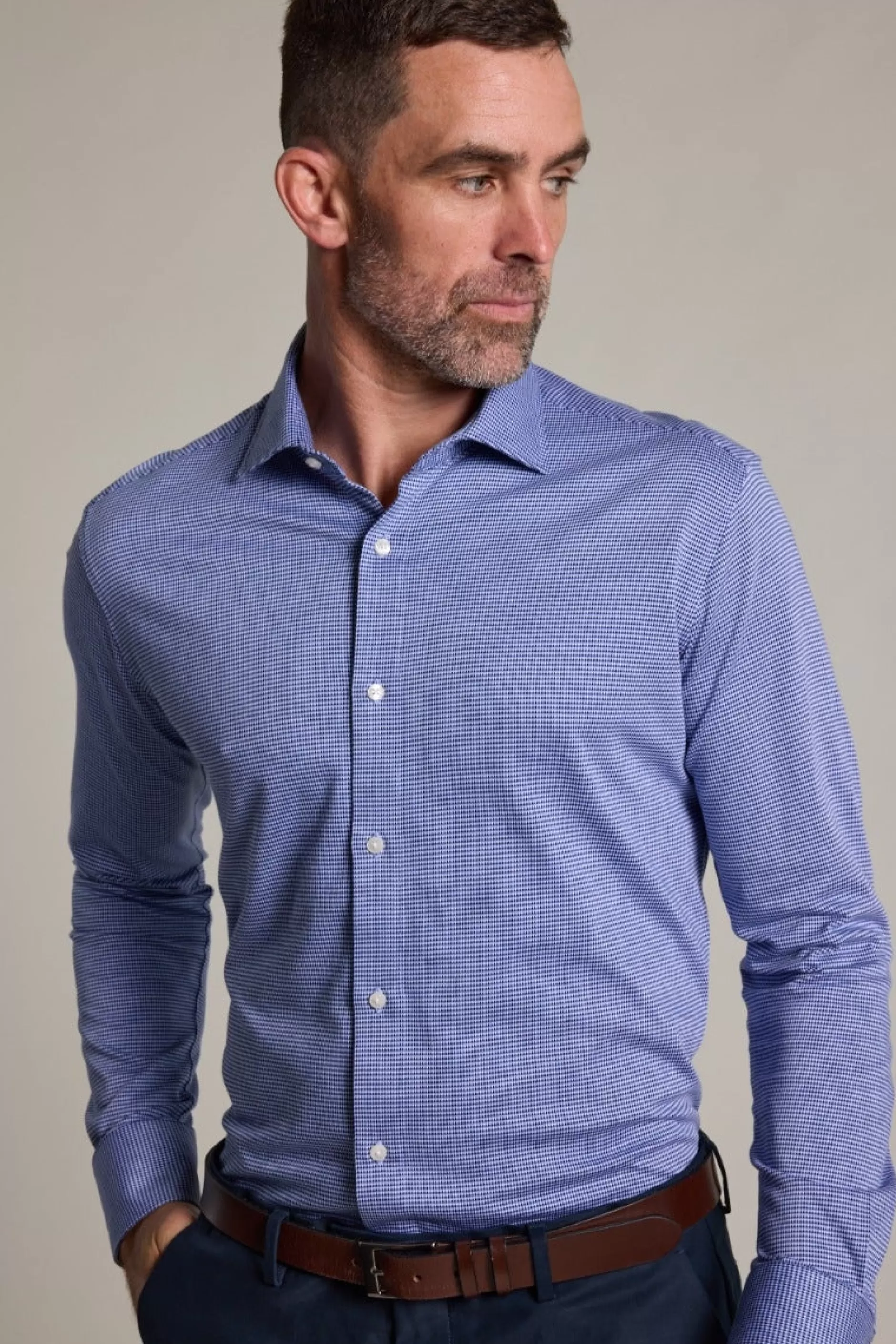 Harrop Knit Business Shirt^Barkers Discount