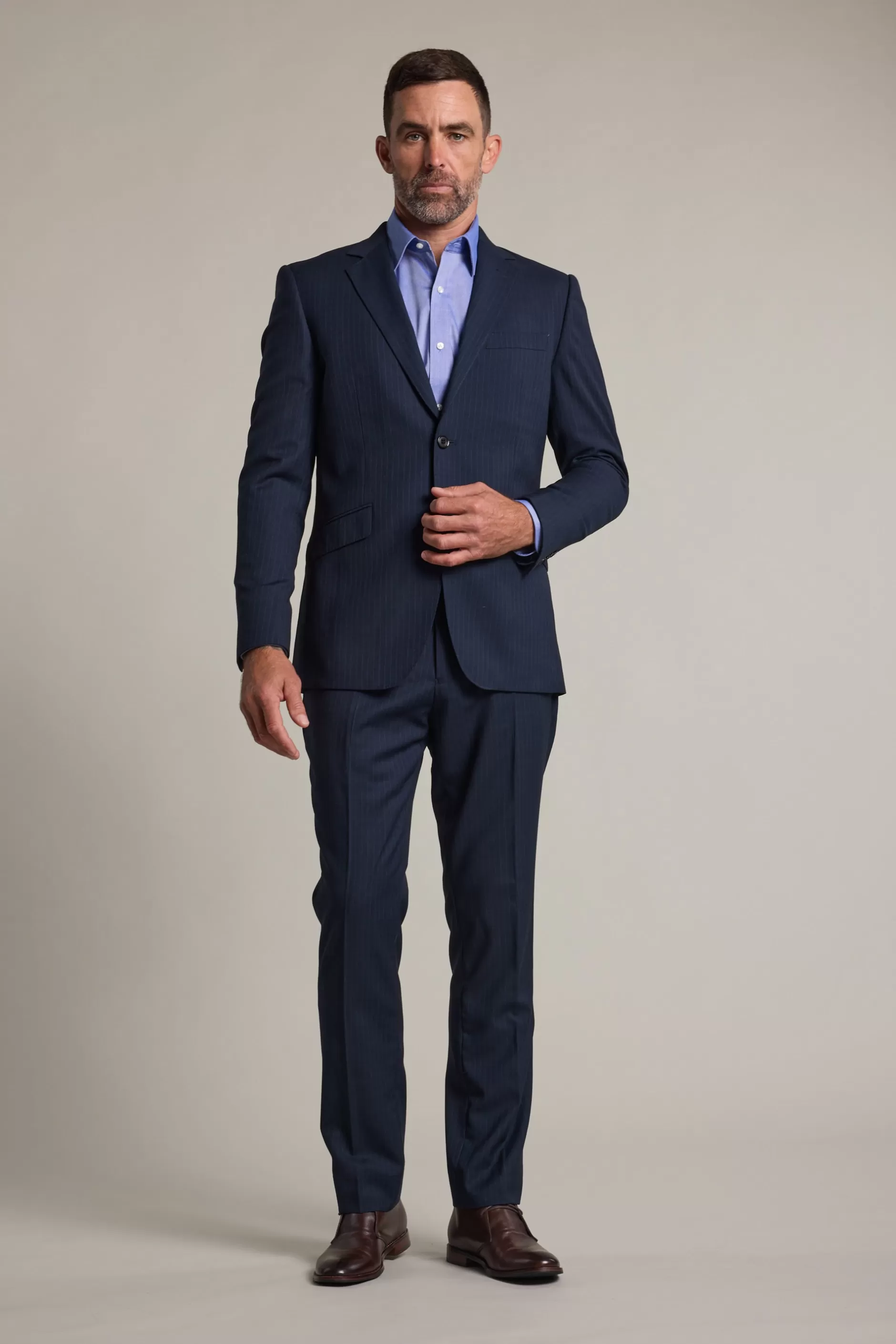 Ingram Pinstripe Suit Trouser^Barkers Online