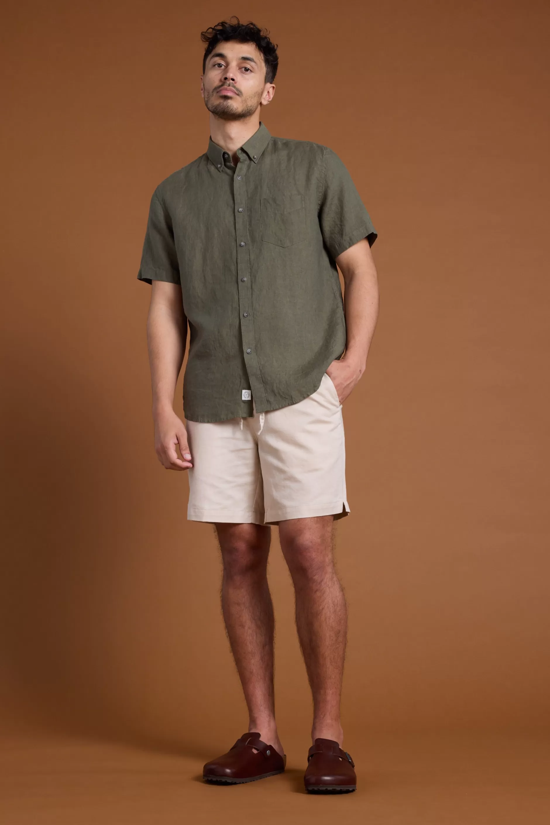 Jasper Linen Weekend Short^Barkers Shop