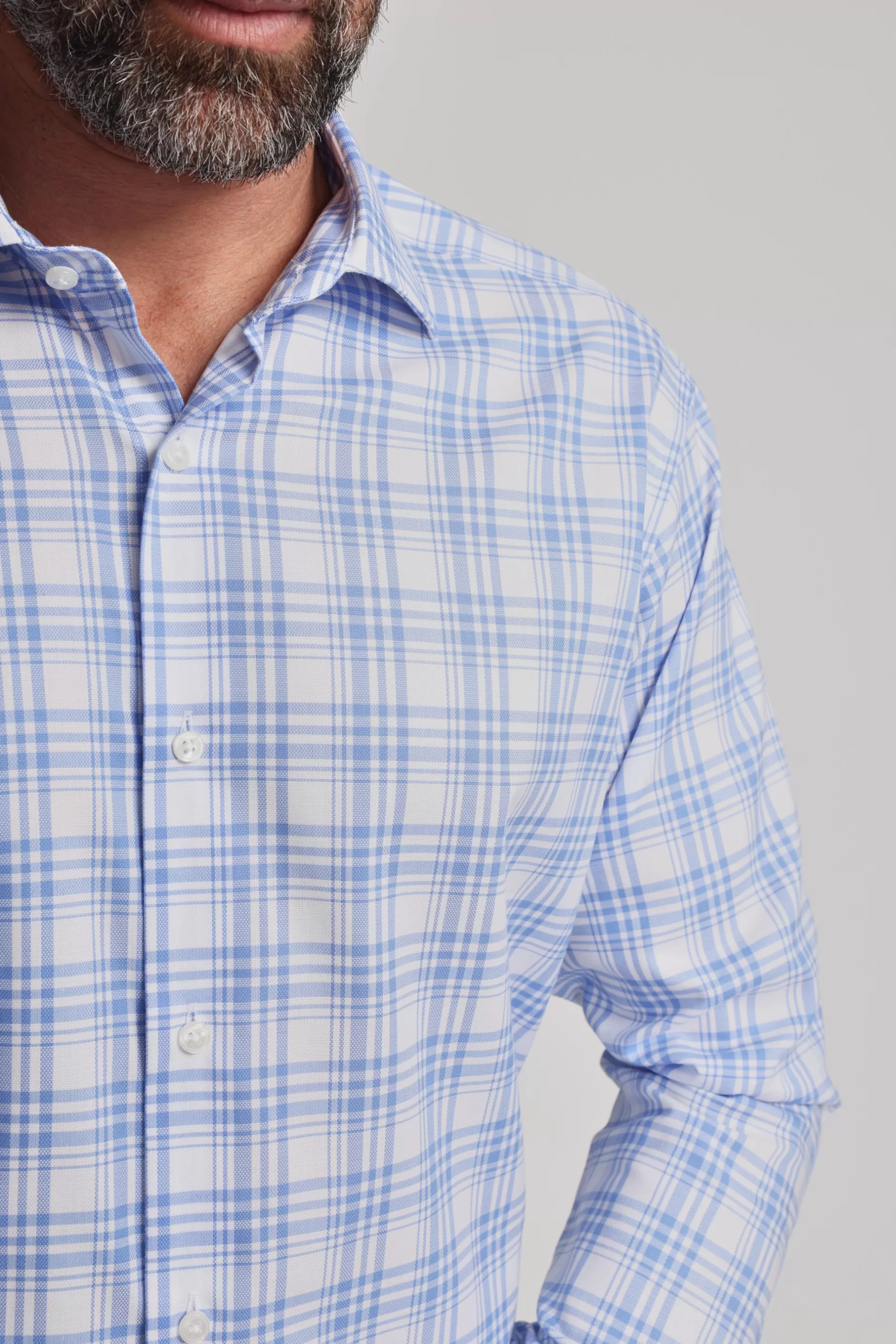 Kensington Check Business Shirt^Barkers Fashion