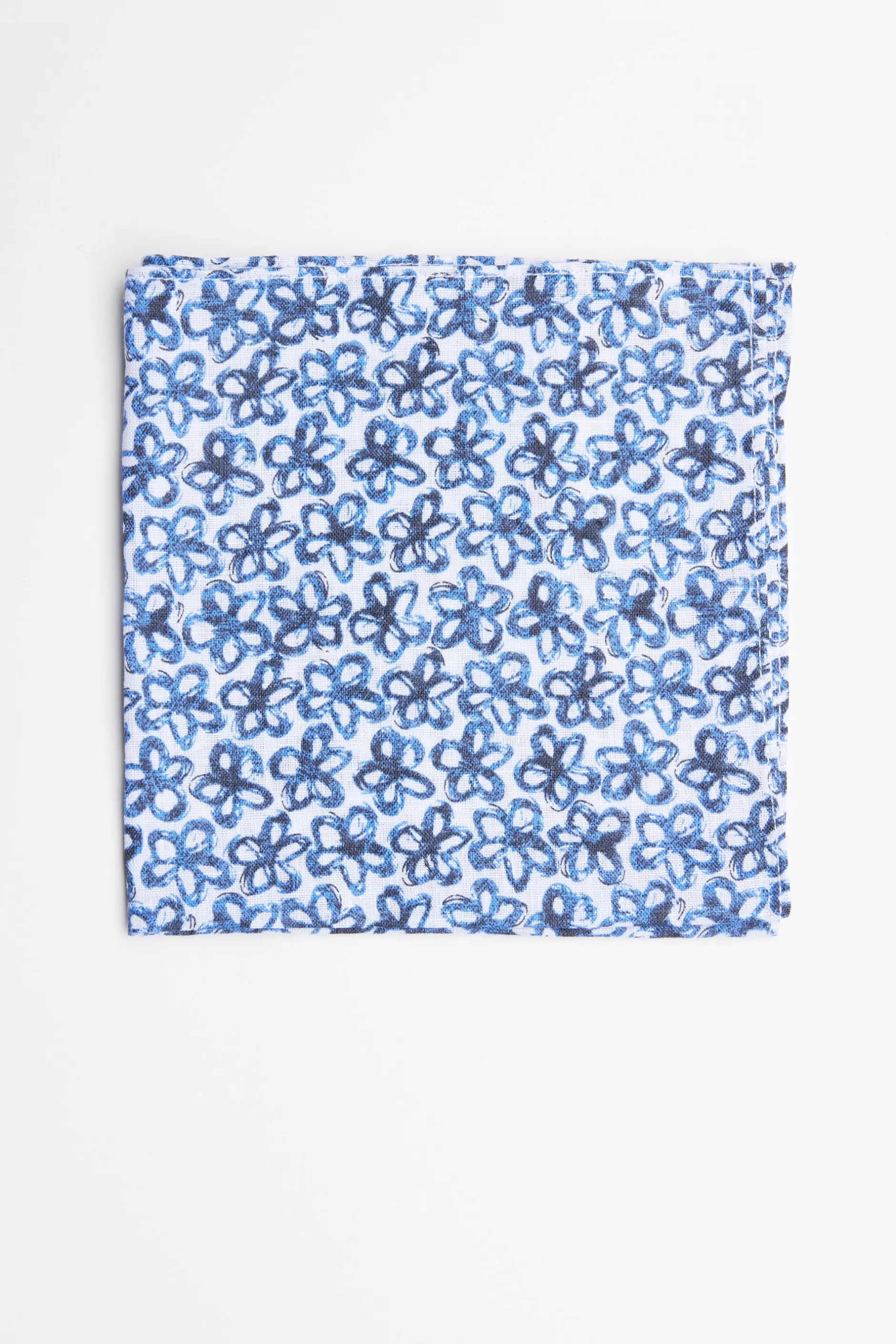 Leafwood Linen Flower Pocket Square^Barkers Cheap