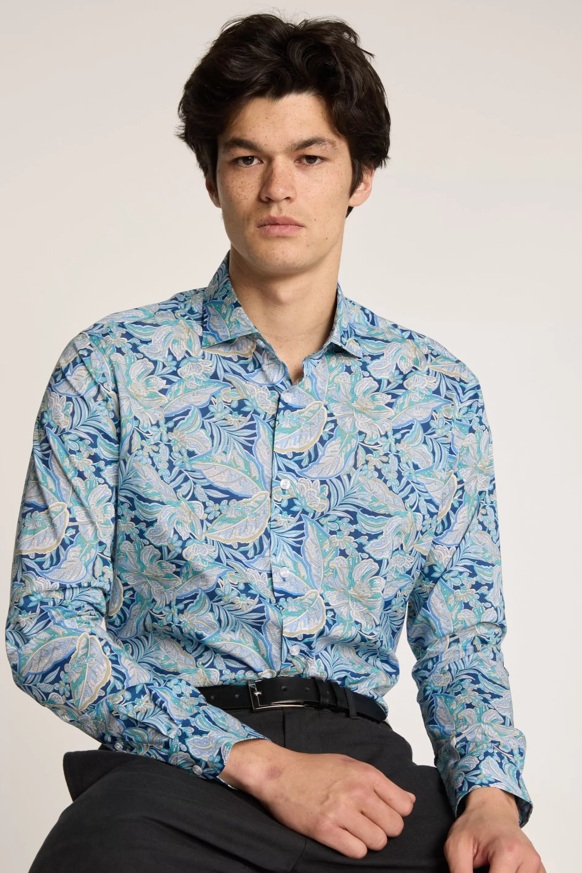 Liberty Hawaiian Paisley Print Shirt^Barkers Best