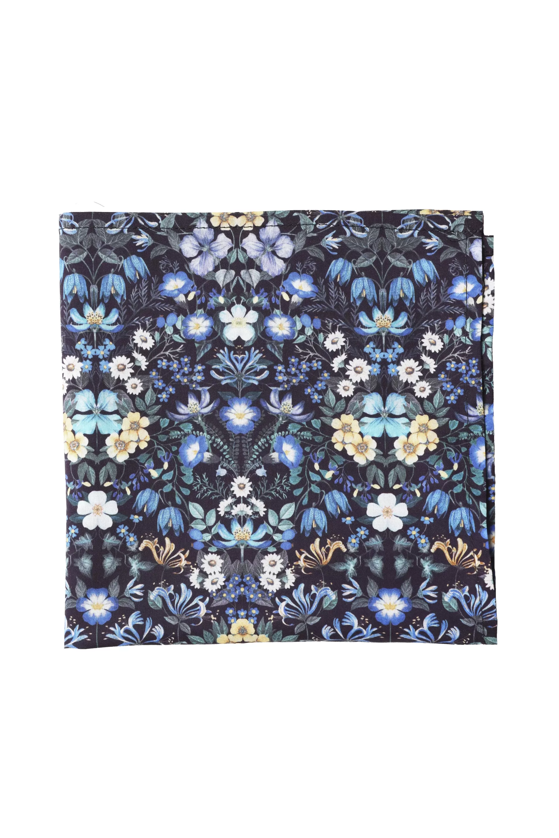 Liberty Mary Patricia Pocket Square - Blue Floral^Barkers New