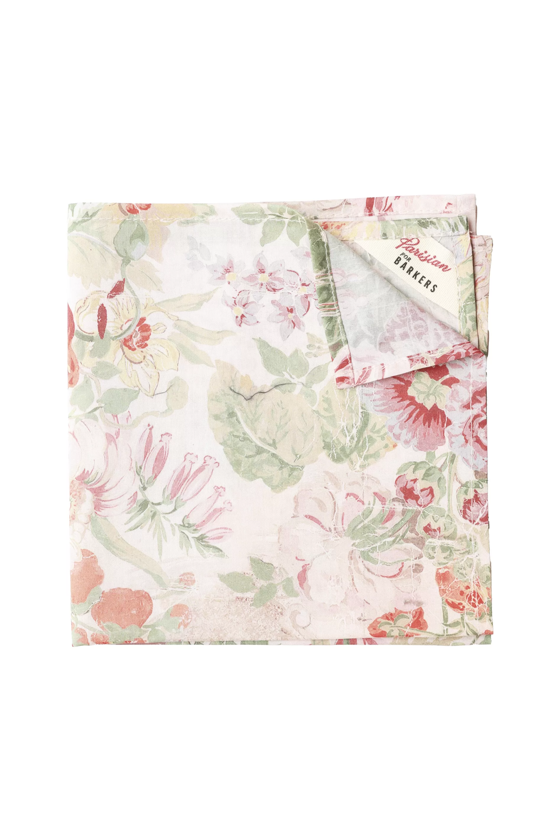 Liberty Parchment Petals Pocket Square^Barkers Sale