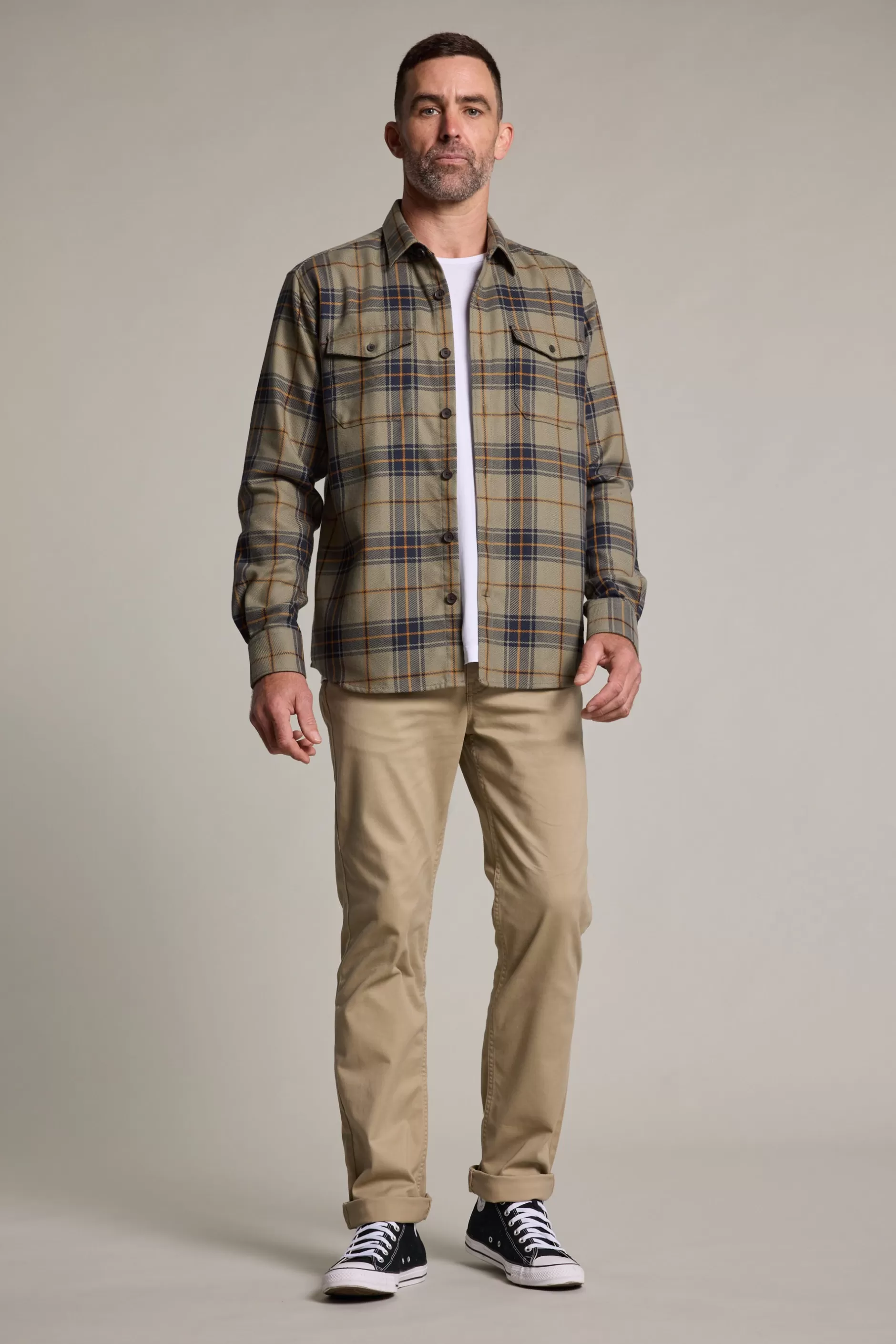 London Check Overshirt^Barkers Flash Sale