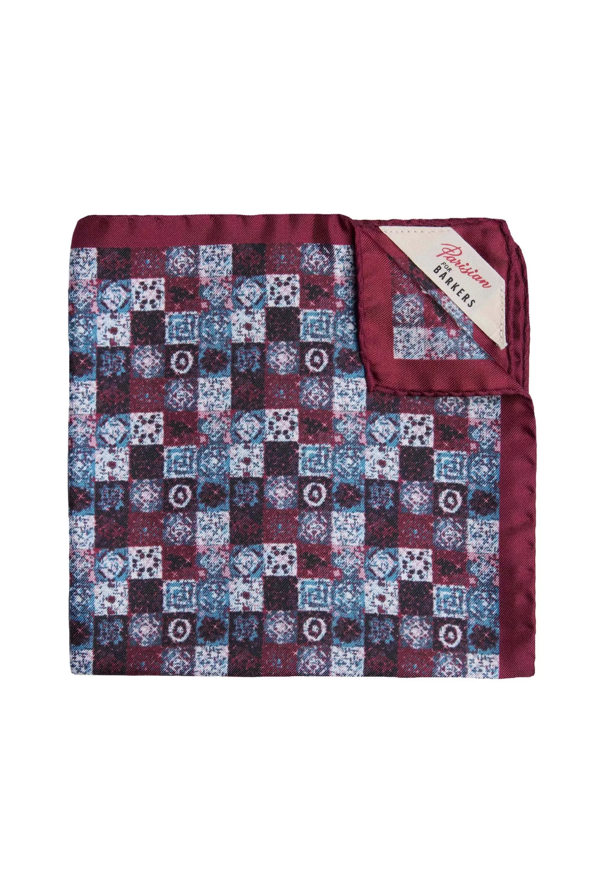 Macie Geo Pocket Square^Barkers Clearance