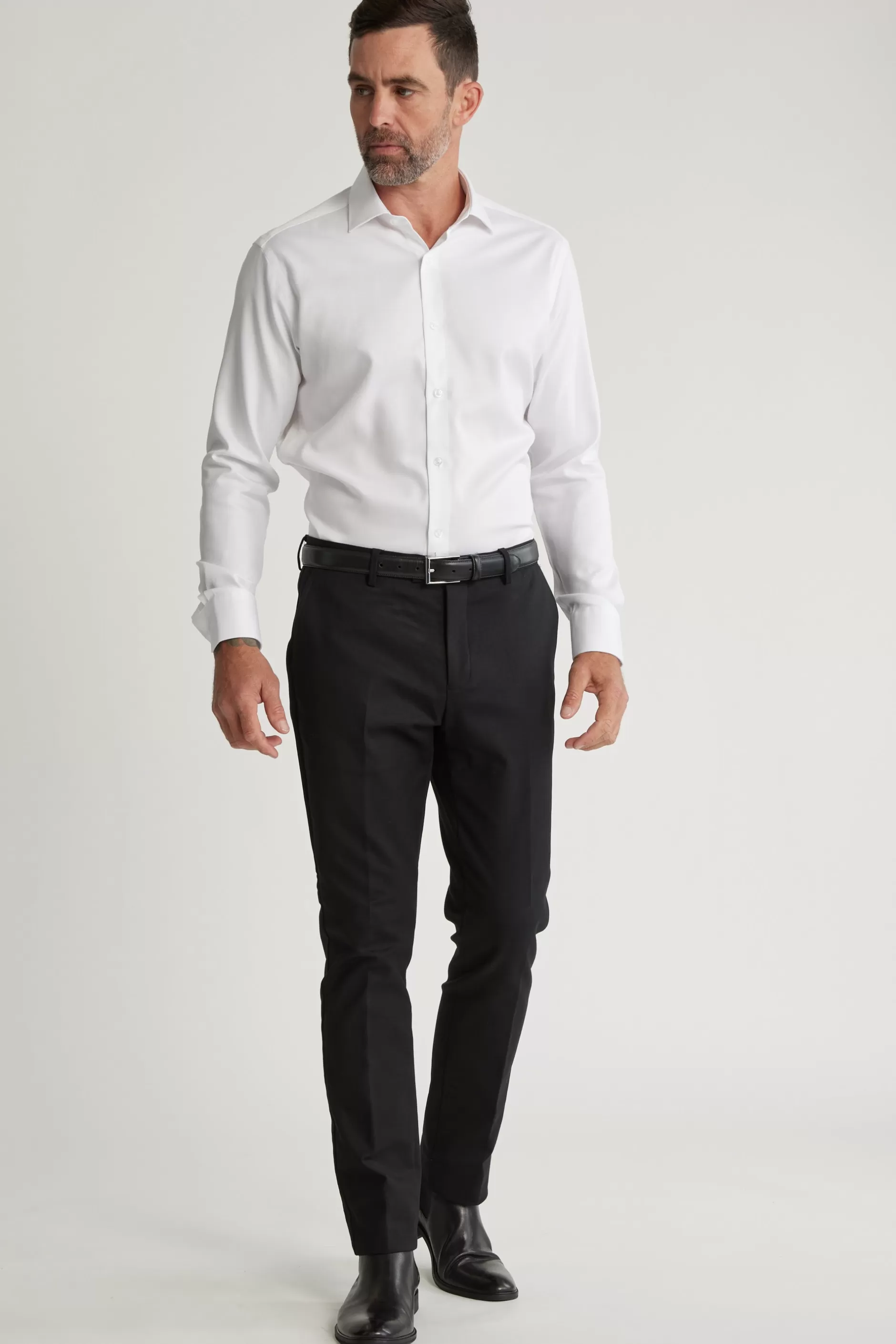 Mexted Texture Shirt - Tailored Fit^Barkers Store