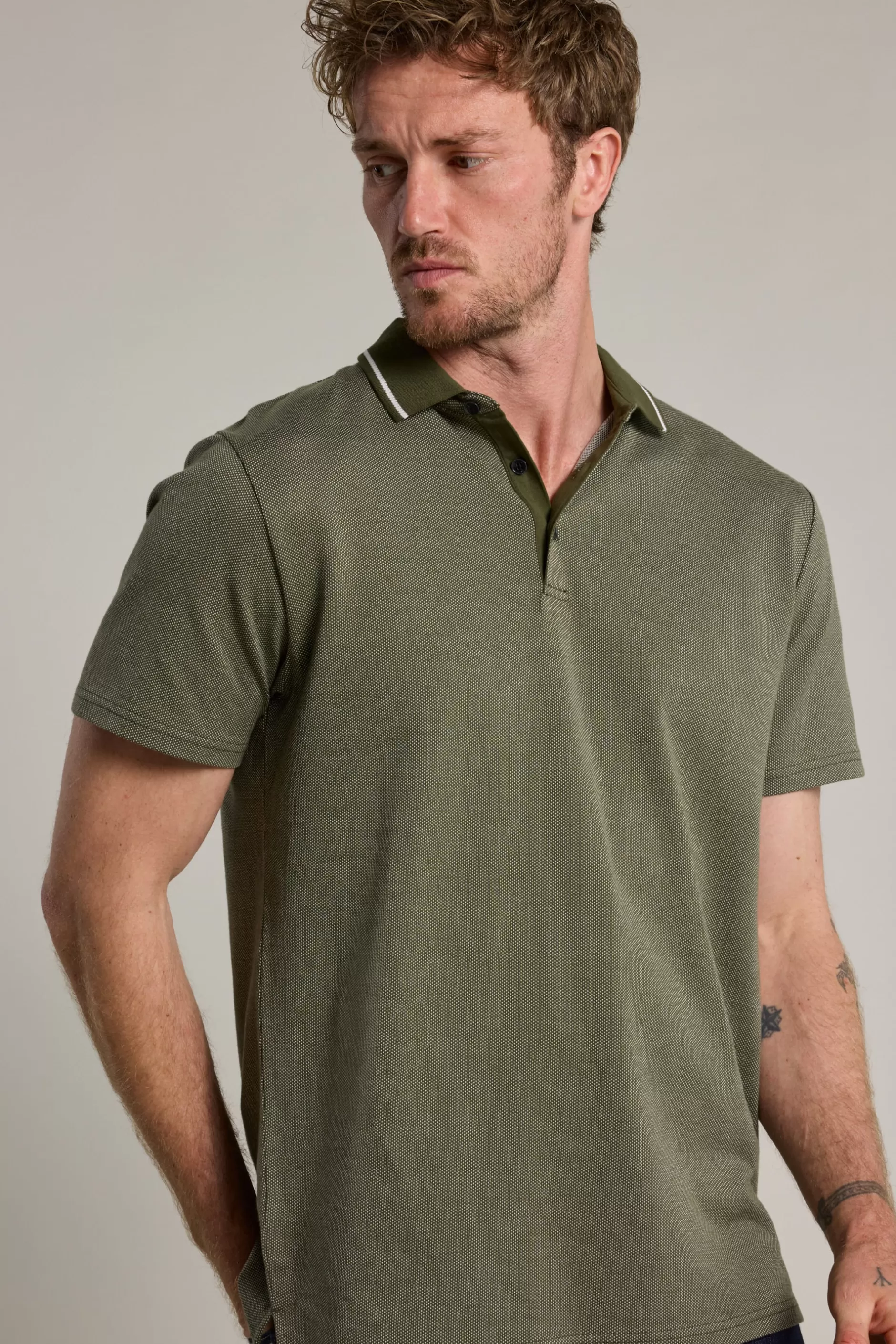 Olson Mercerised Texture Polo^Barkers Cheap