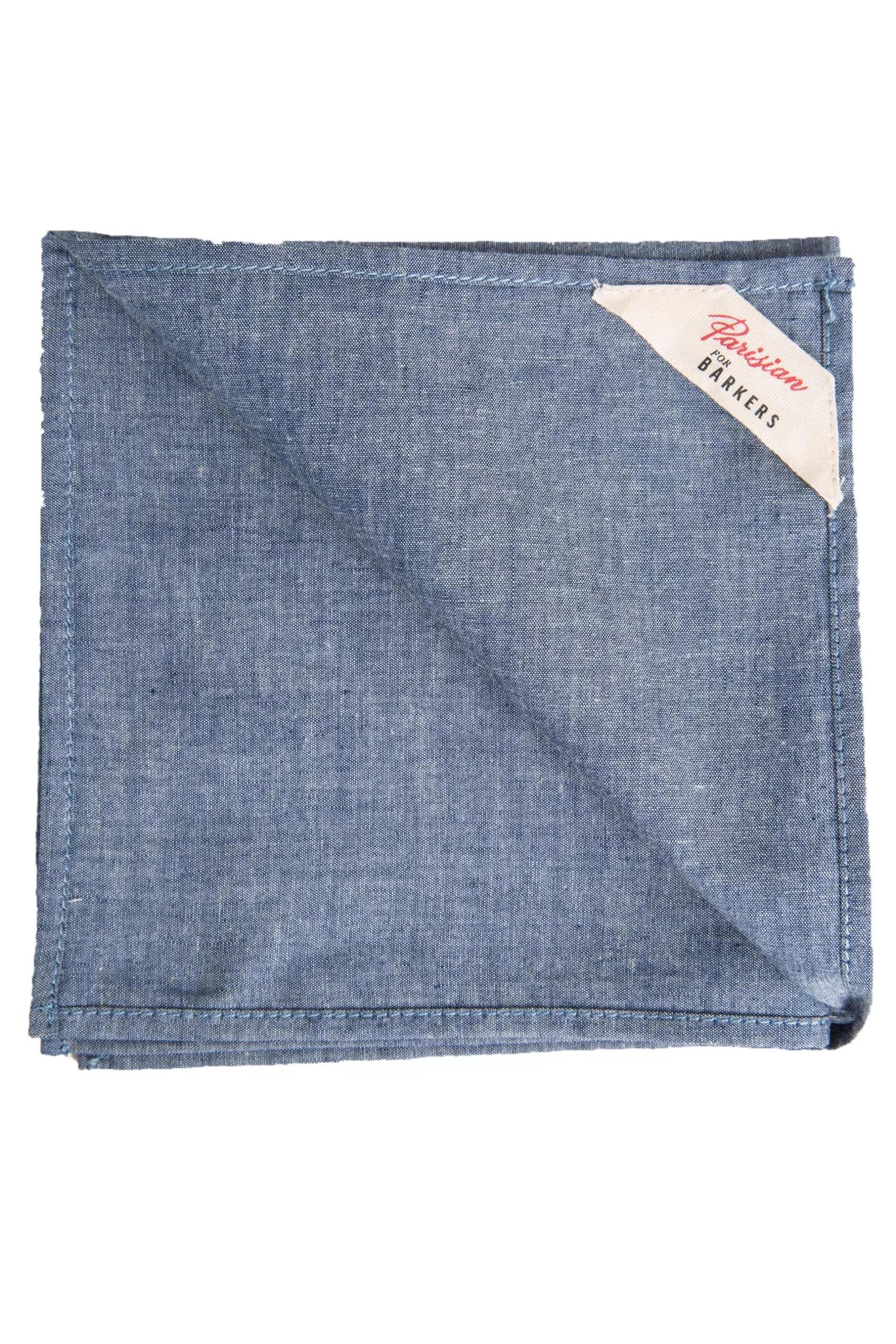 Parisian Denim Pocket Square^Barkers Clearance