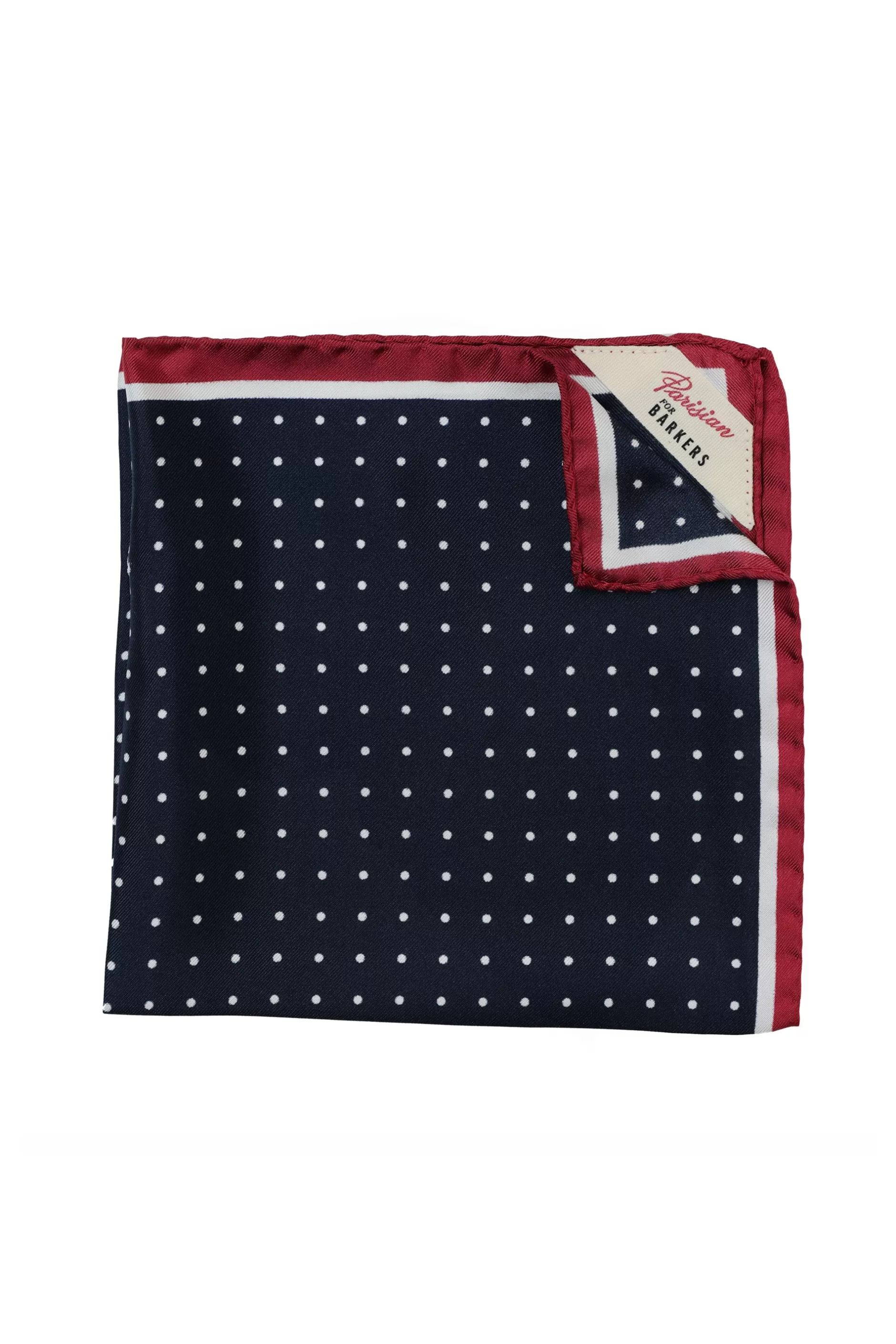 Parisian Dot Silk Pocket Square^Barkers Best Sale