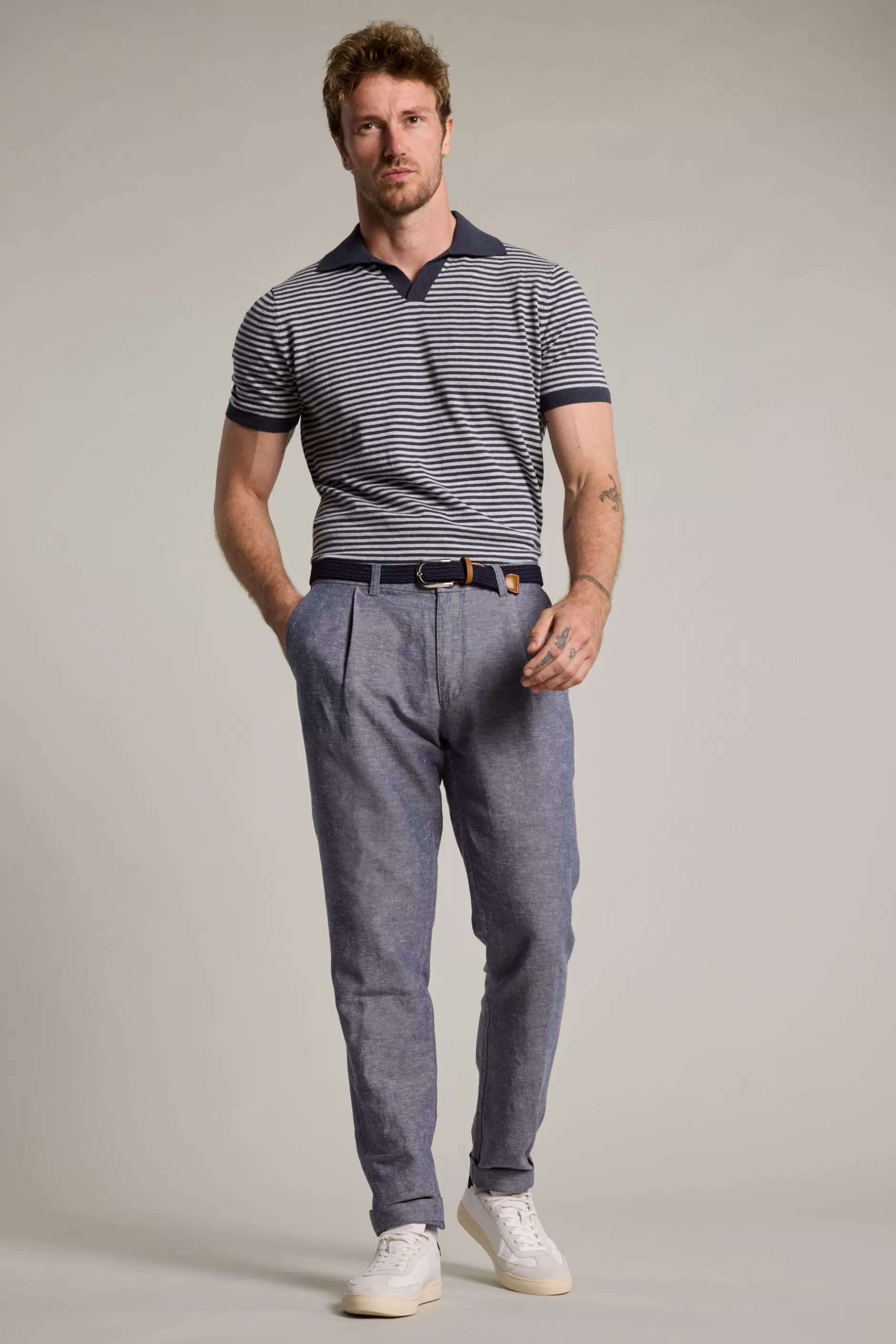 Parkway Cotton Stripe Polo^Barkers Discount