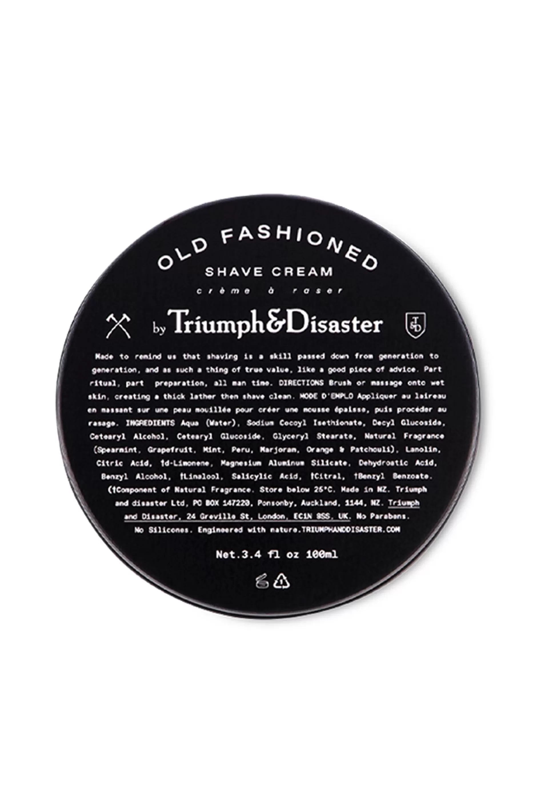 Triumph & Disaster Old Fashioned Shave Cream Jar^Barkers Shop